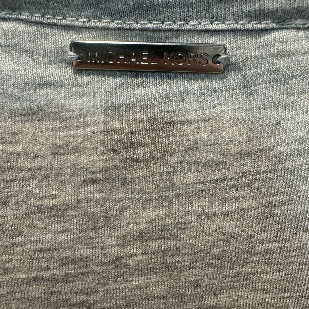 NWOT NEW MICHAEL KORS Woman’s Long Sleeve Tshirt Top Gray sz M